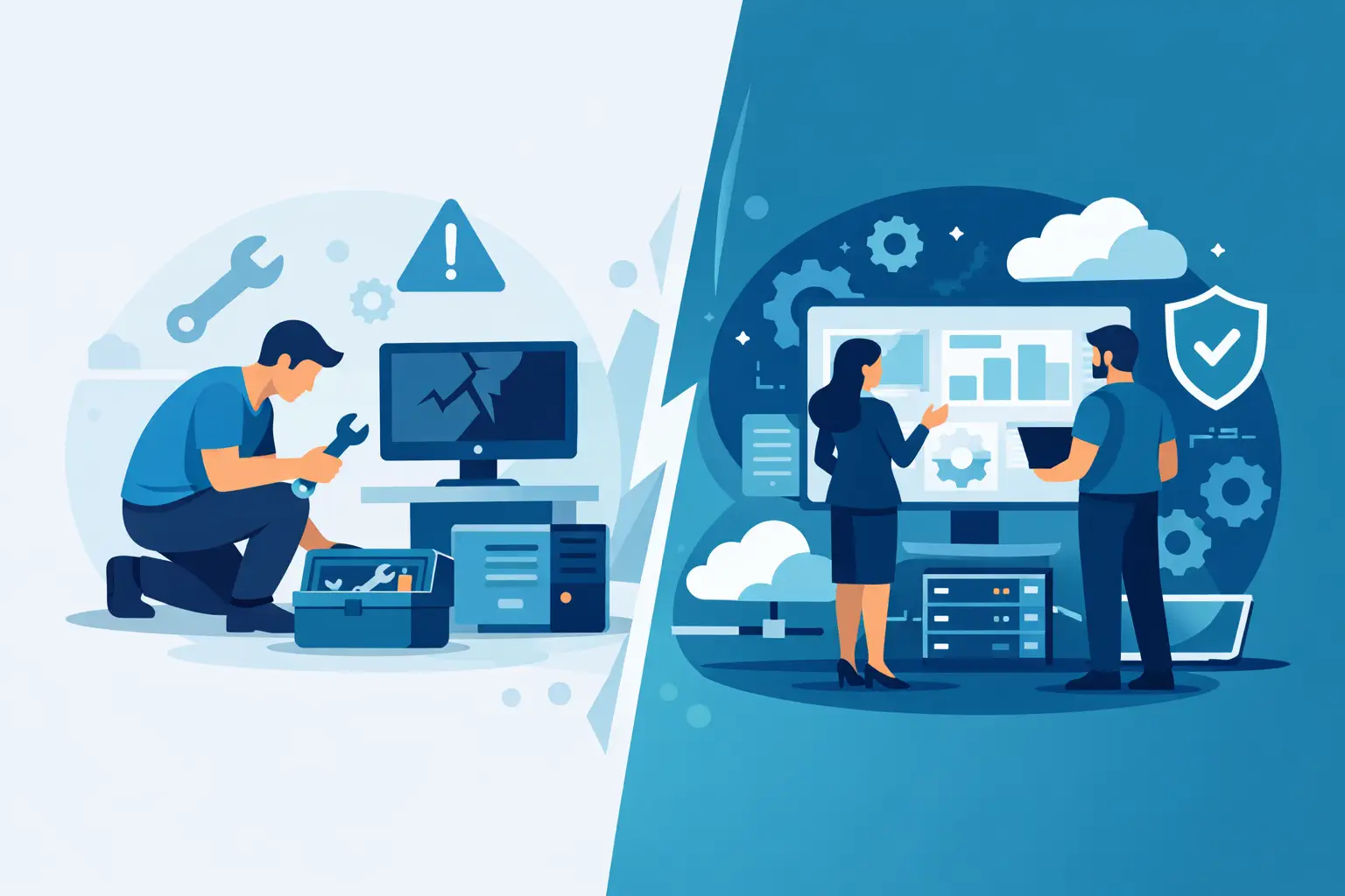 Break Fix vs Managed Services for Small Businesses