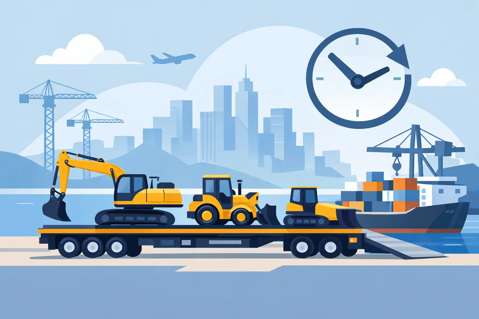Construction Equipment Shipping That Stays on Schedule