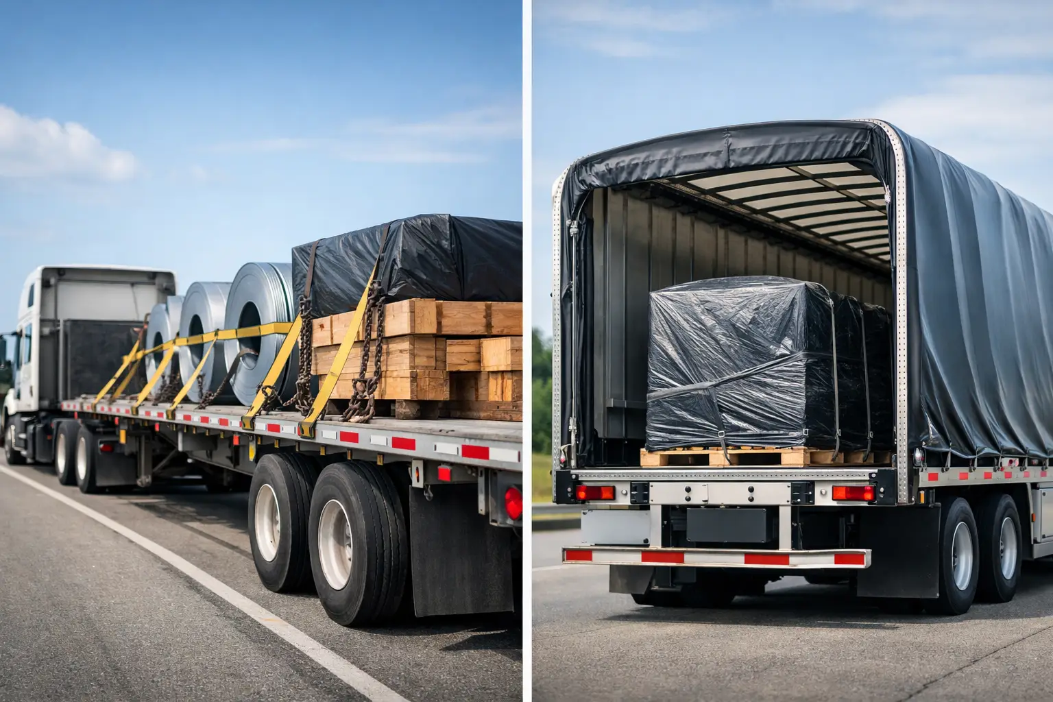 Flatbed vs Conestoga Shipping for Your Freight