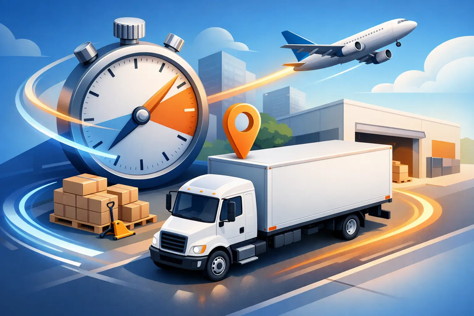 Straight Truck Delivery for Time-Sensitive Freight