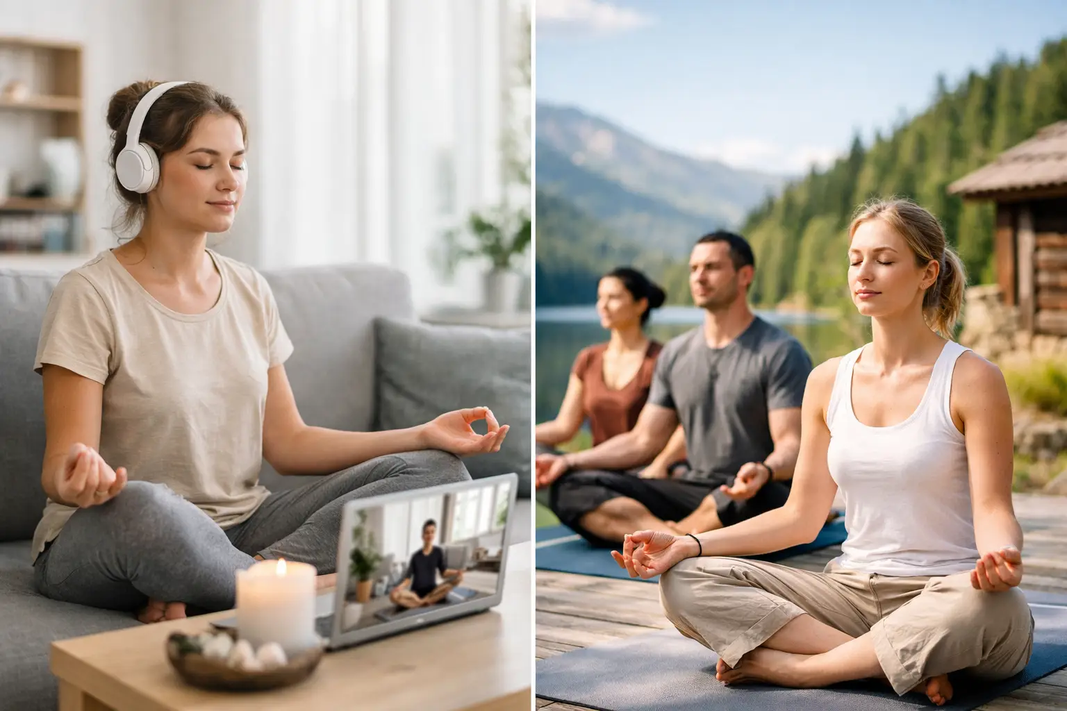 Online Meditation oder Retreat - was passt?