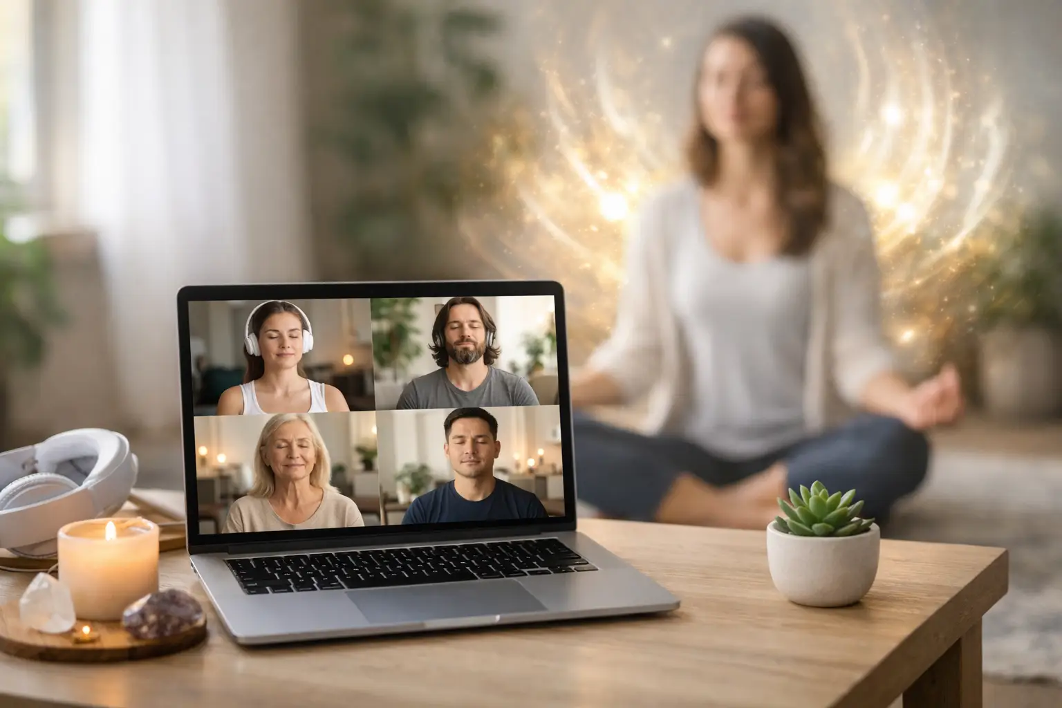 Online Gruppenmeditation mit Energieübertragung buchen