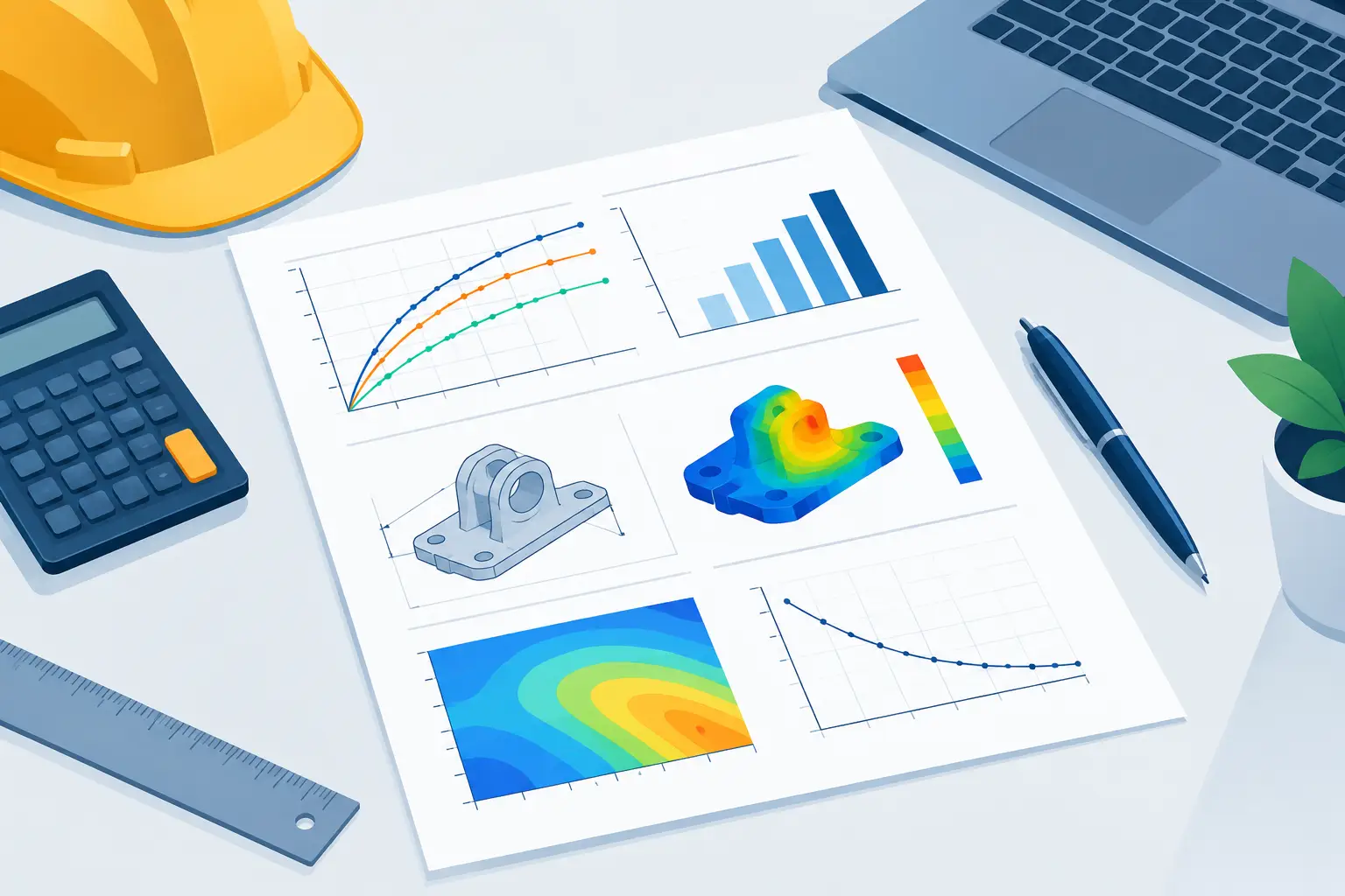 Engineering Worksheet with Plots That Explain Results