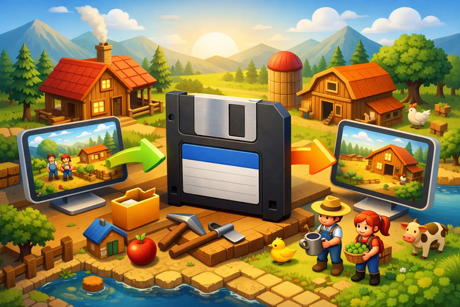 Stardew Valley Co-op Save Share, Sorted