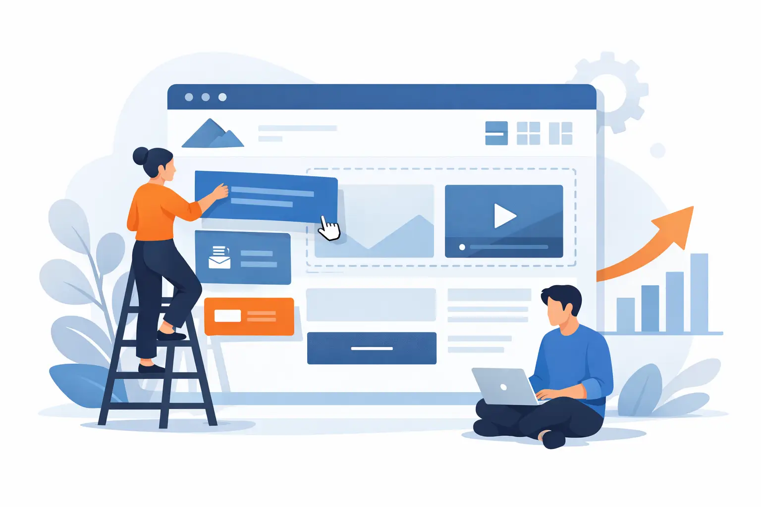 Magento page builder zonder code voor groei