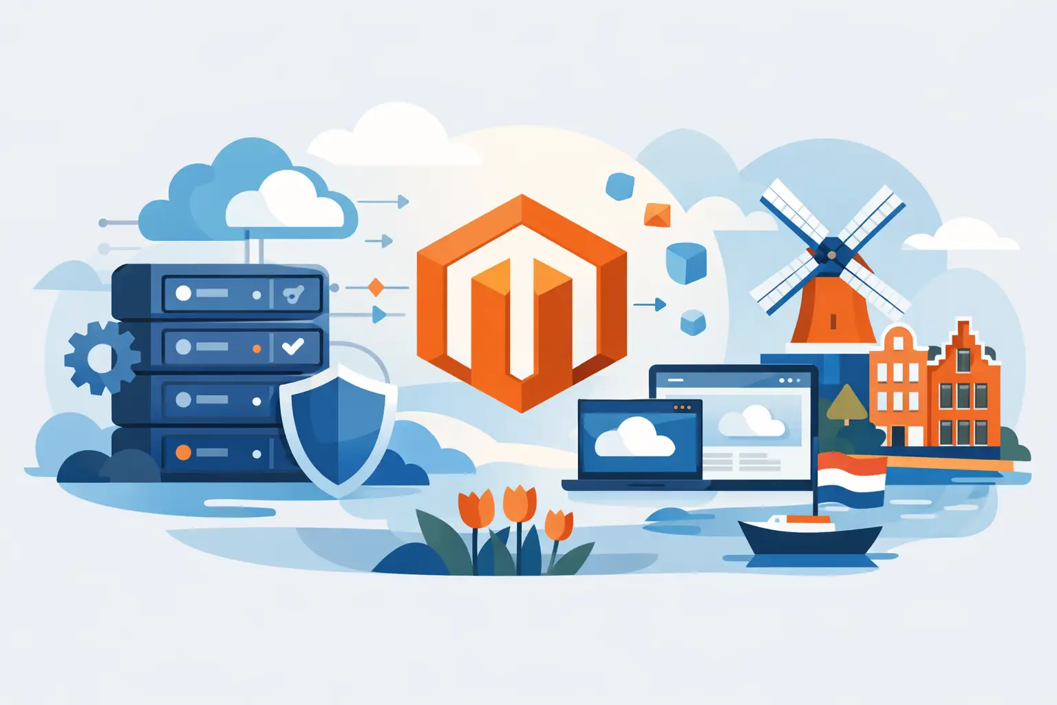 Managed Magento hosting Nederland zonder gedoe