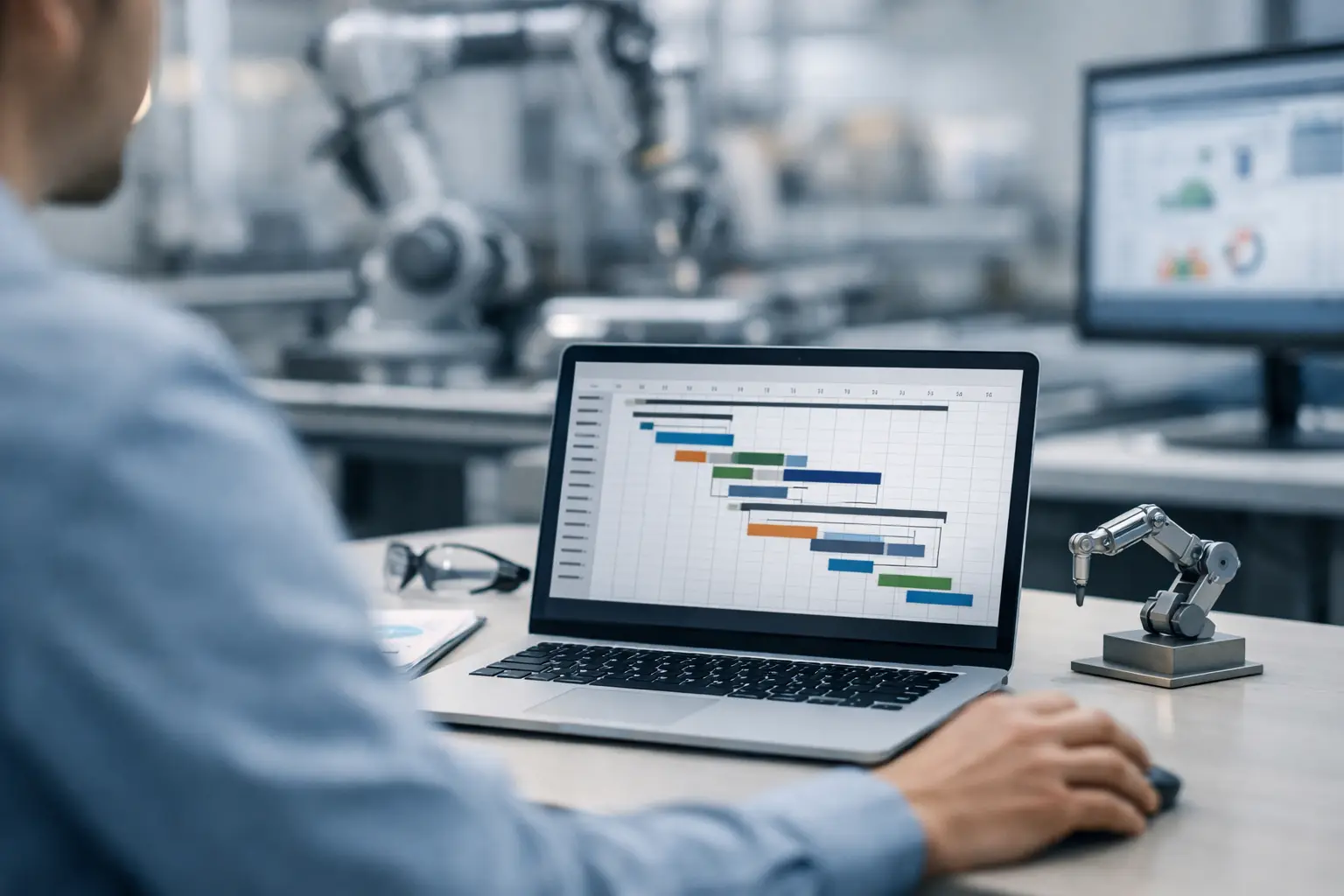 Gantt Software für Produktion im Test