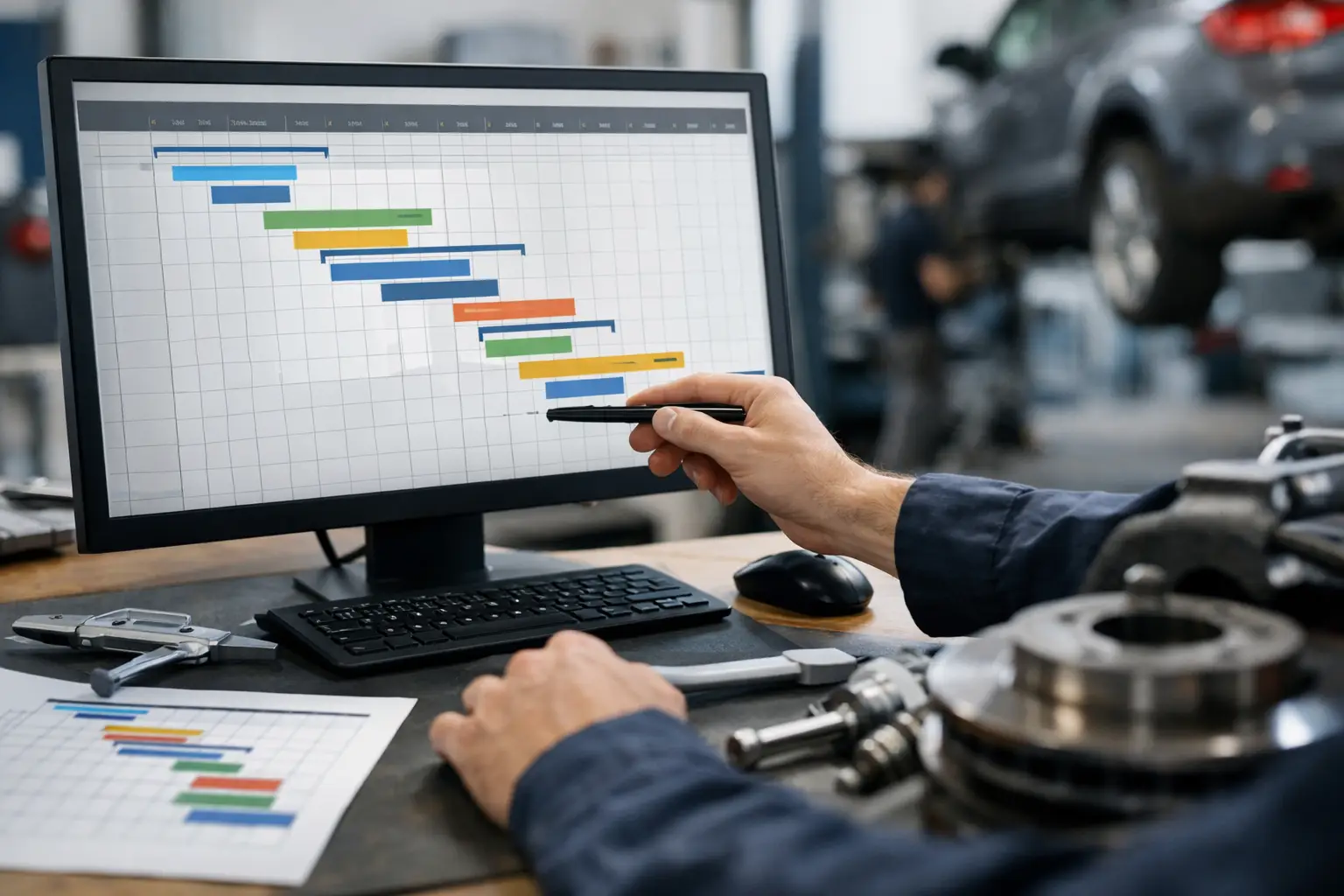 Gantt Planung für Werkstatt richtig nutzen