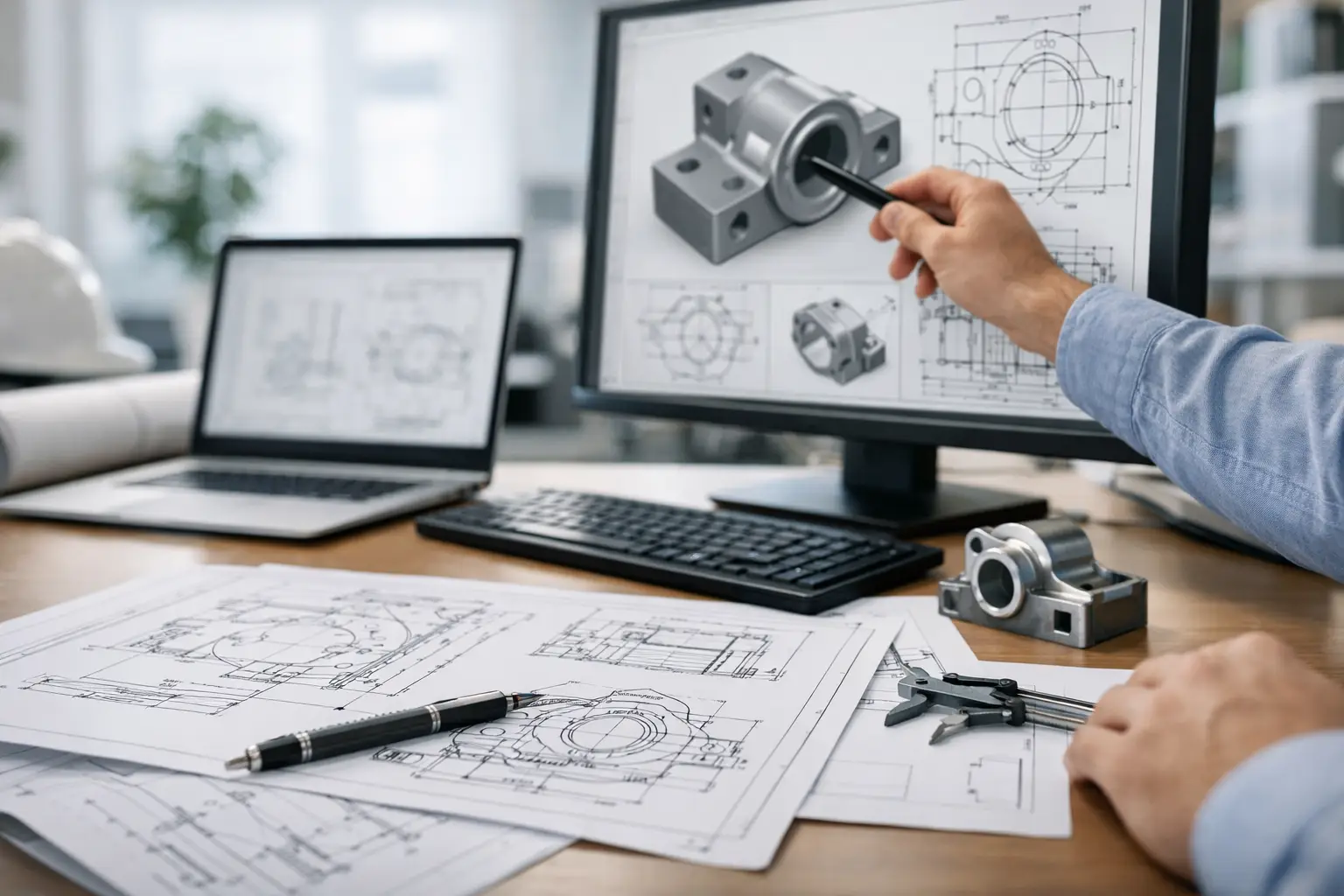Zeichnungen am Arbeitsplatz bereitstellen