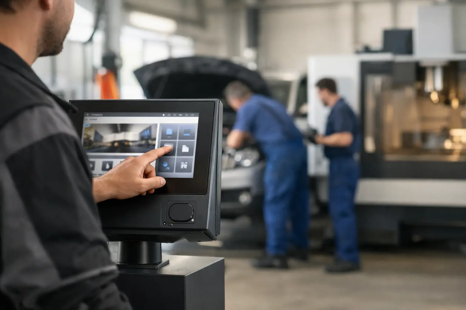 BDE Terminal für Werkstatt richtig einsetzen