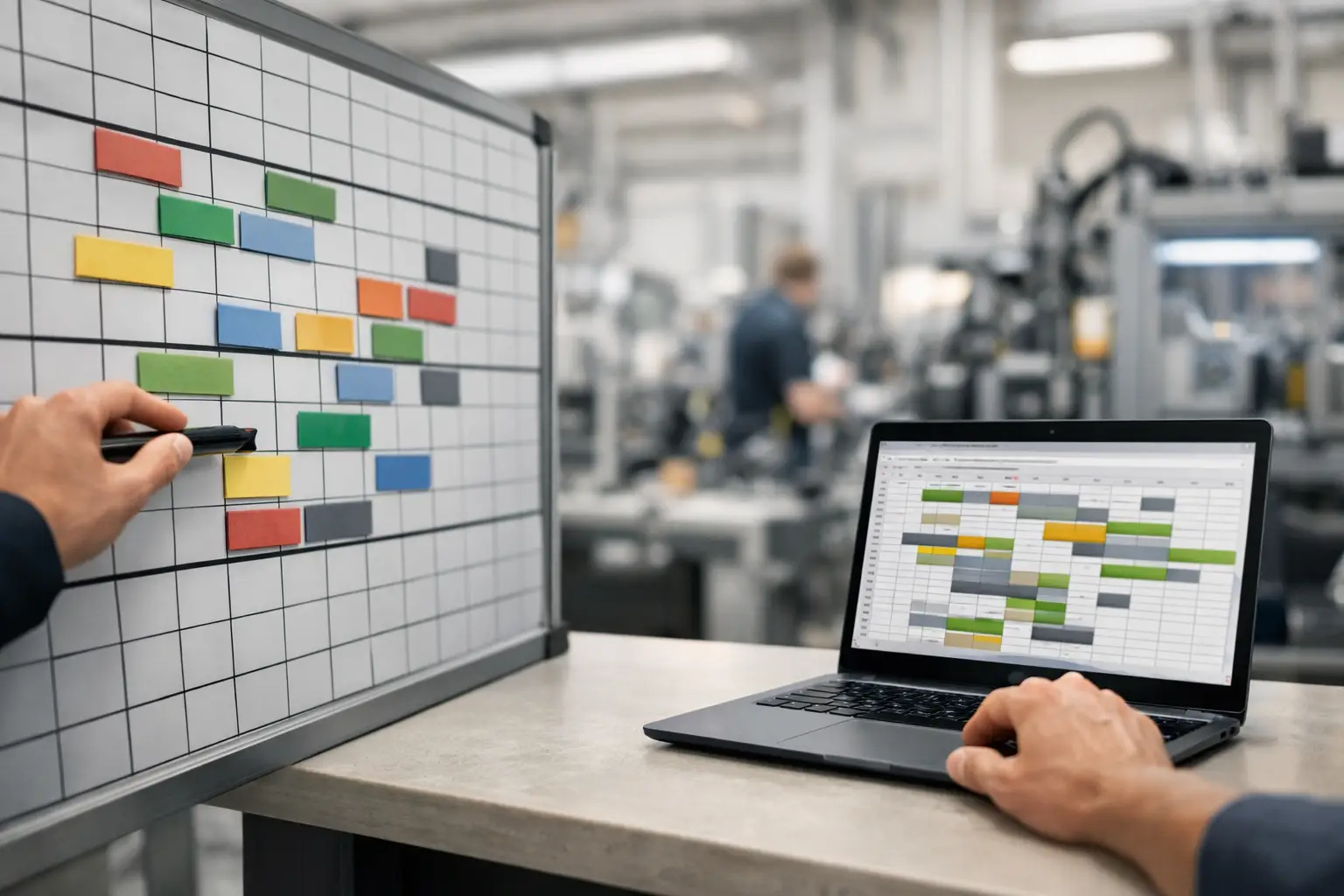 Plantafel versus Excel in der Fertigung