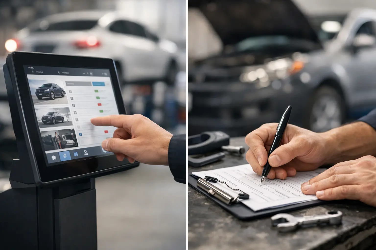 Werkstattterminal oder handschriftliche Rückmeldung?