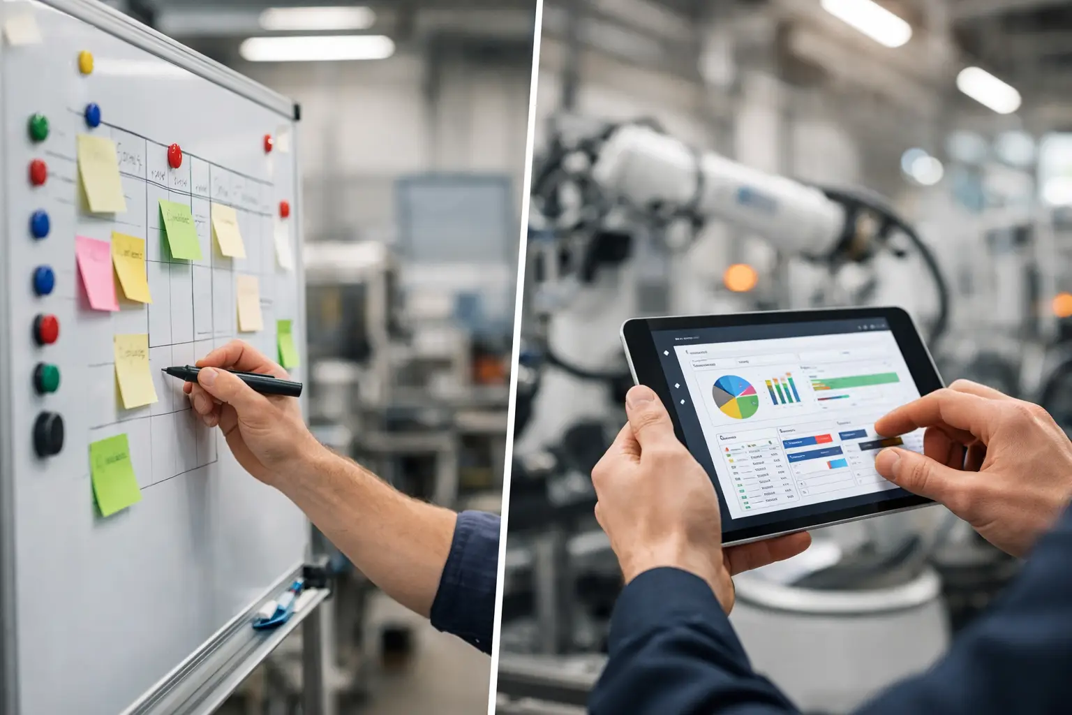 Whiteboard oder Shopfloor-Software: Was passt?