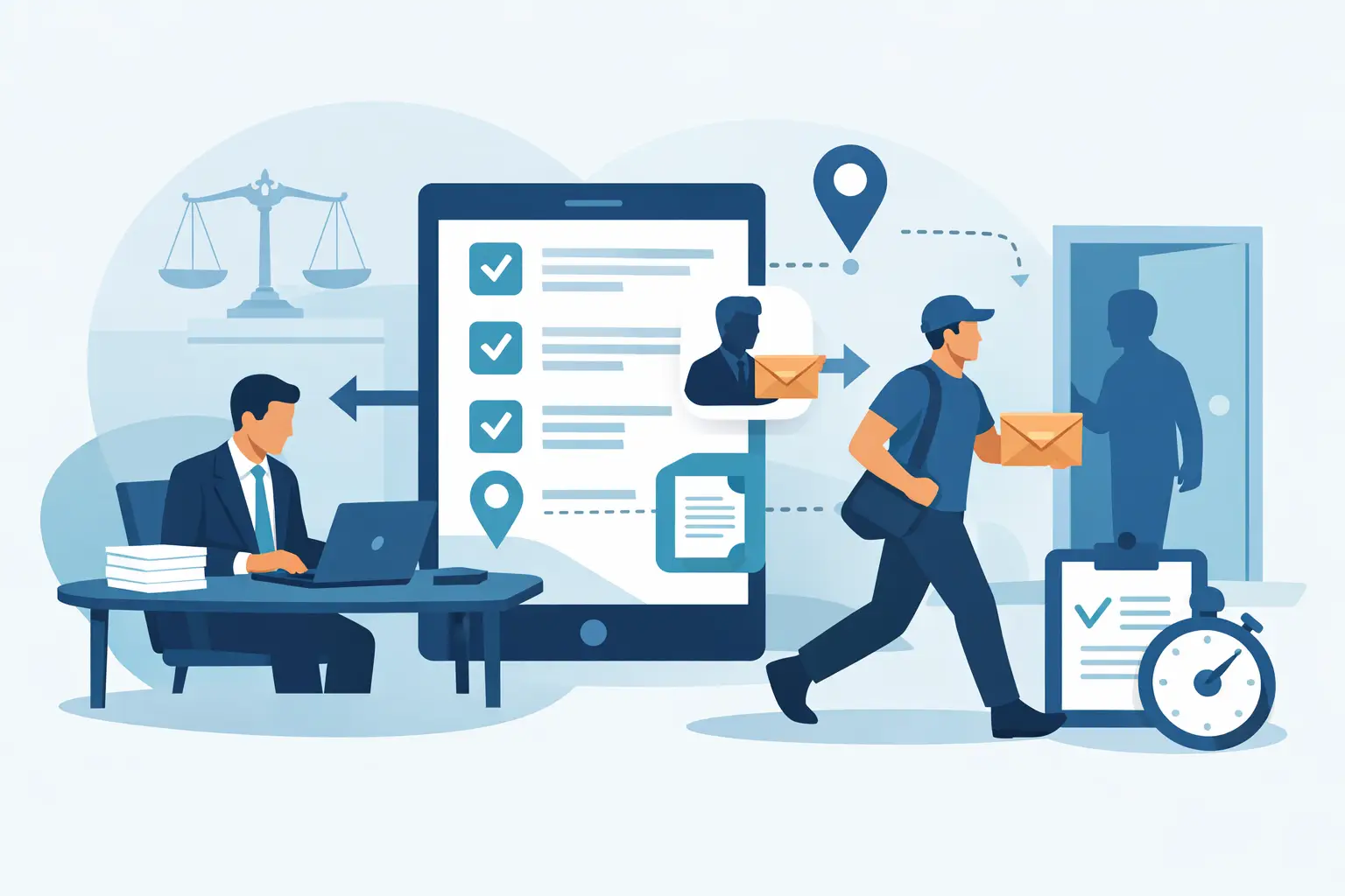 How Attorneys Order Process Service Efficiently