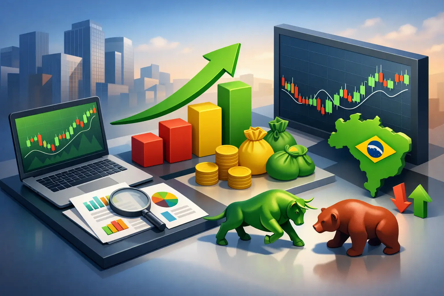Como ler impacto de balanços no índice Bovespa