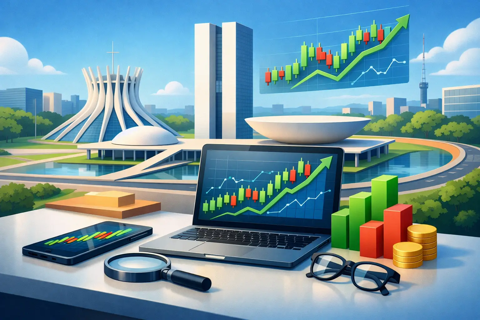 Como acompanhar Brasília na bolsa sem ruído