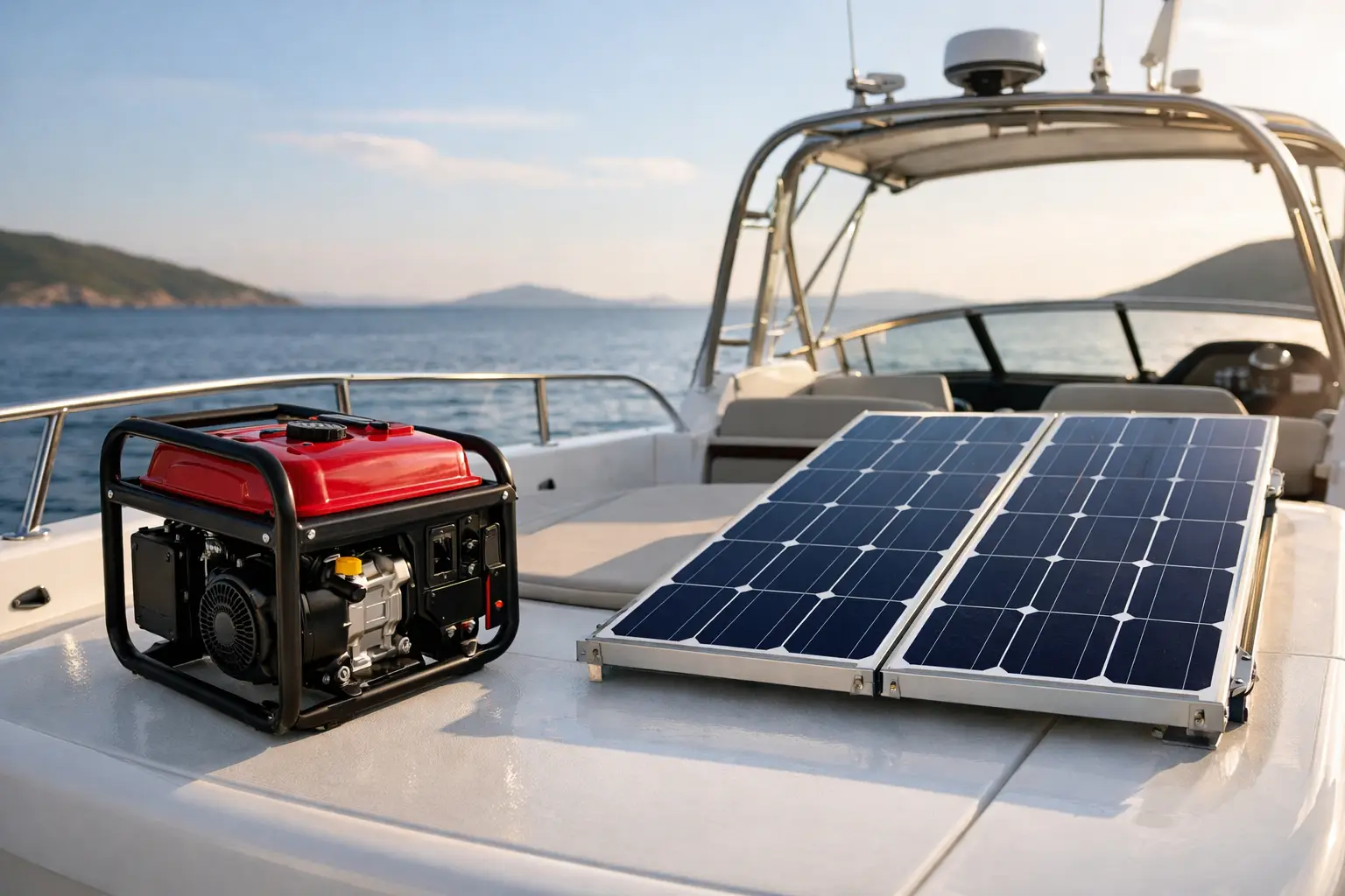 Generator ili solarni sustav za plovilo?