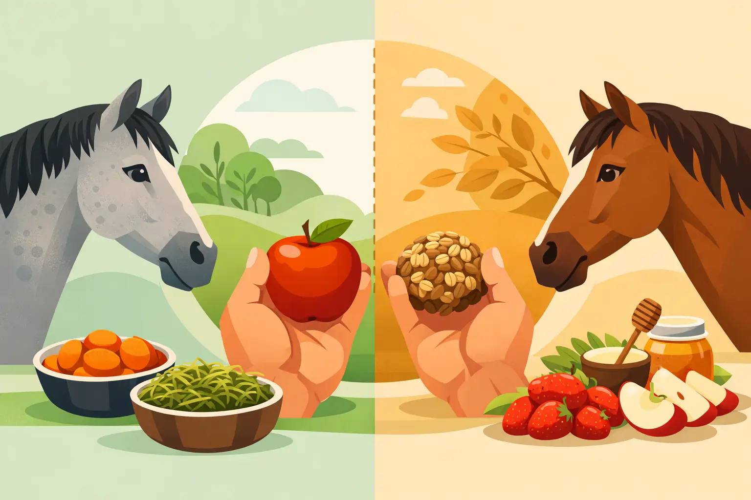Natural Horse Treats Comparison for Horse Owners