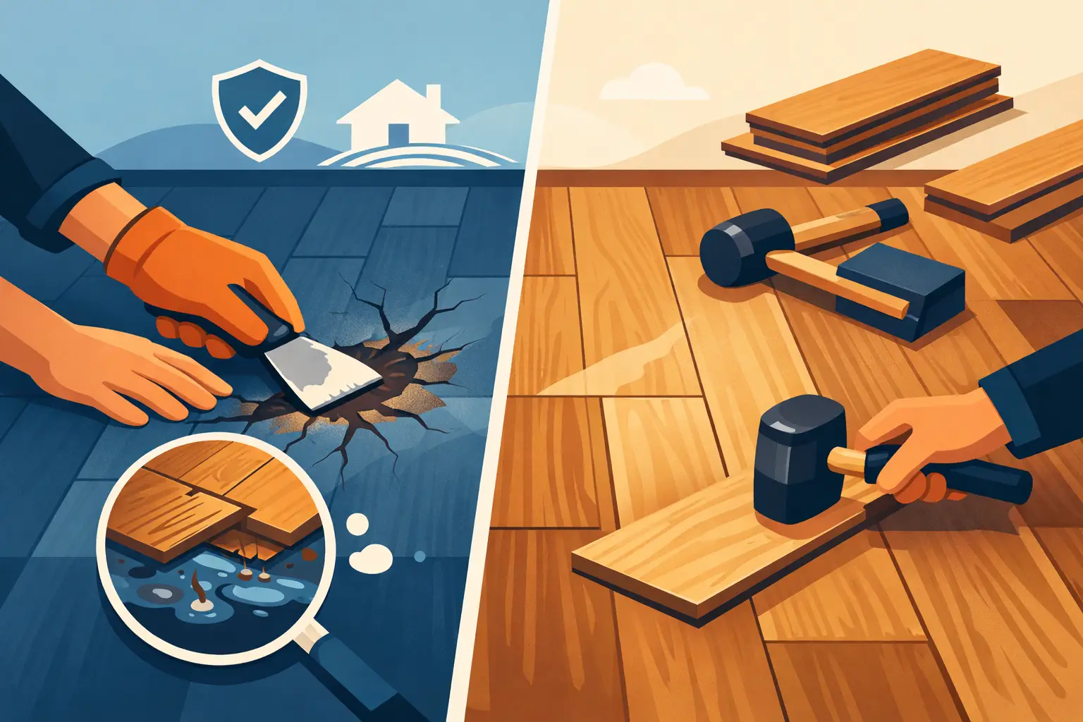Flooring Repairs That Stop Damage From Spreading