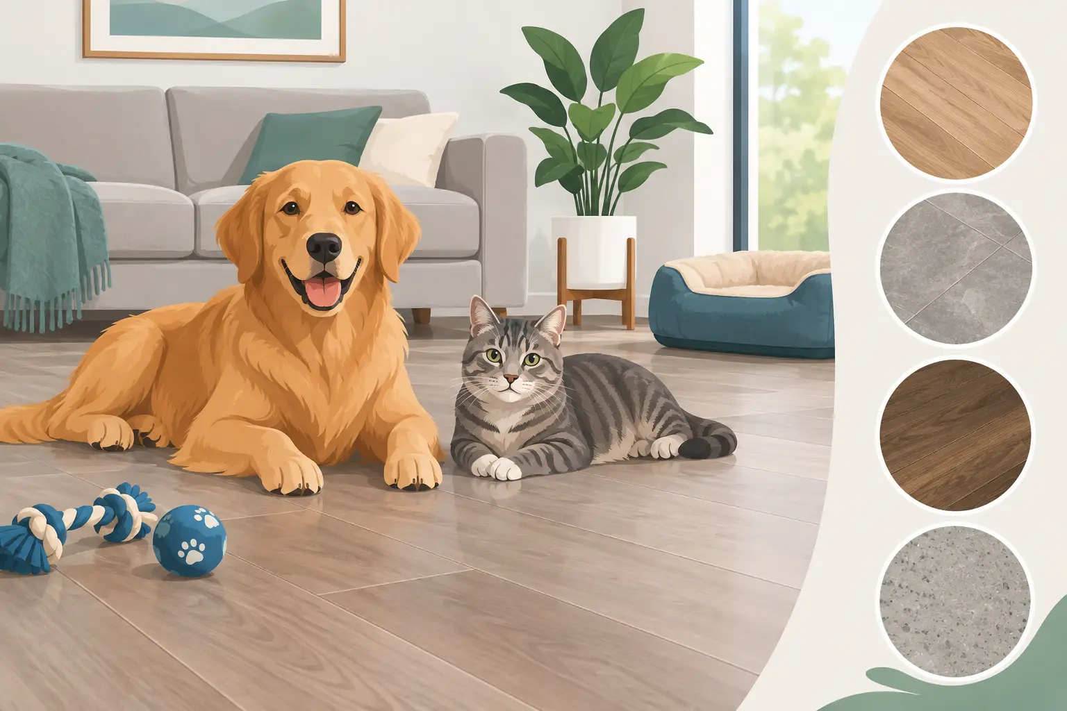 Best Floor Options for Pets That Hold Up