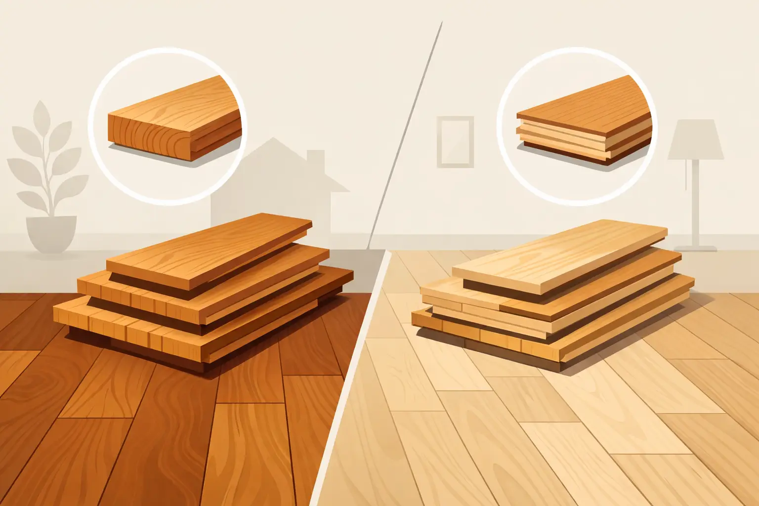 Engineered Versus Solid Hardwood: Which Fits?