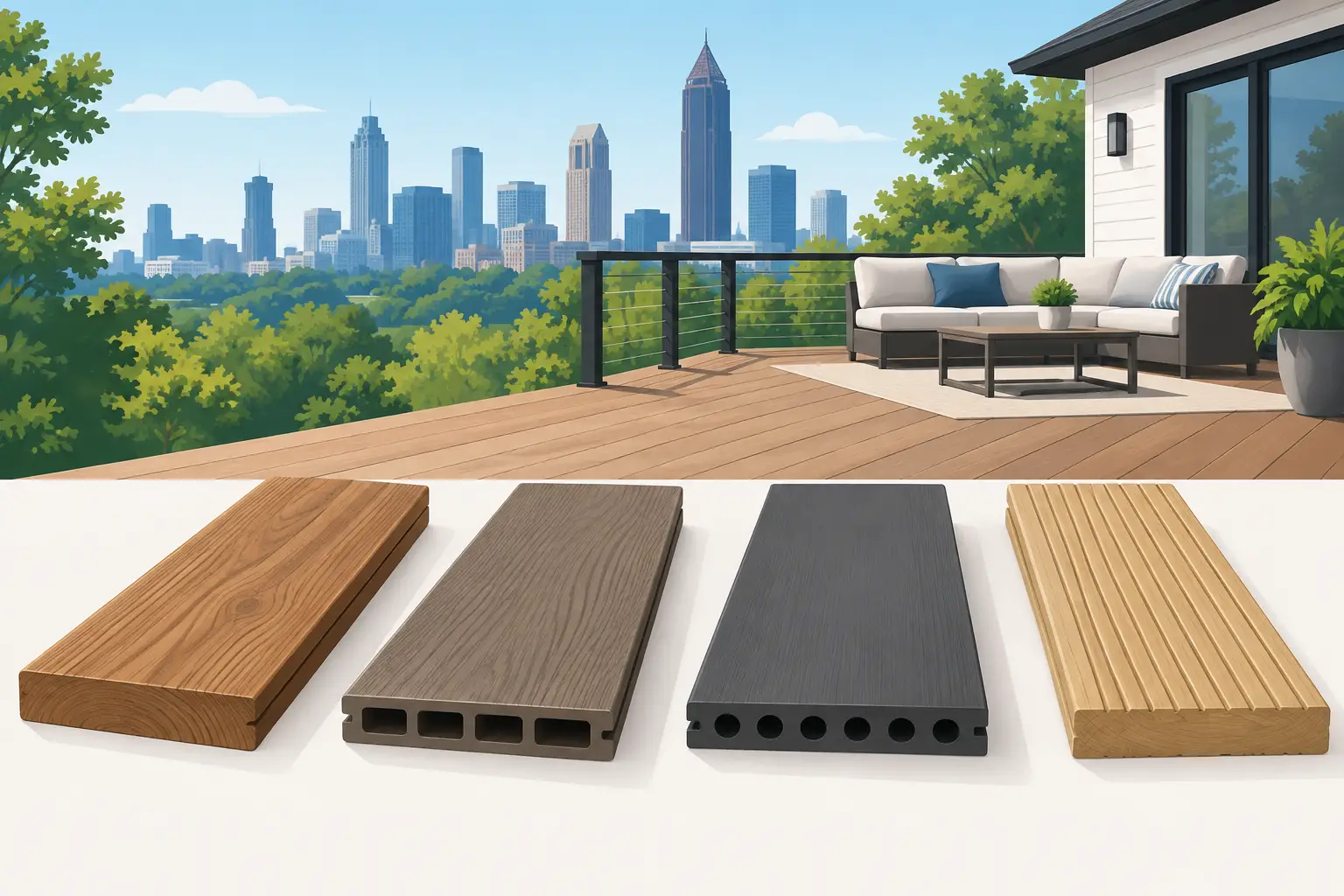 Decking Material Comparison for Atlanta Homes