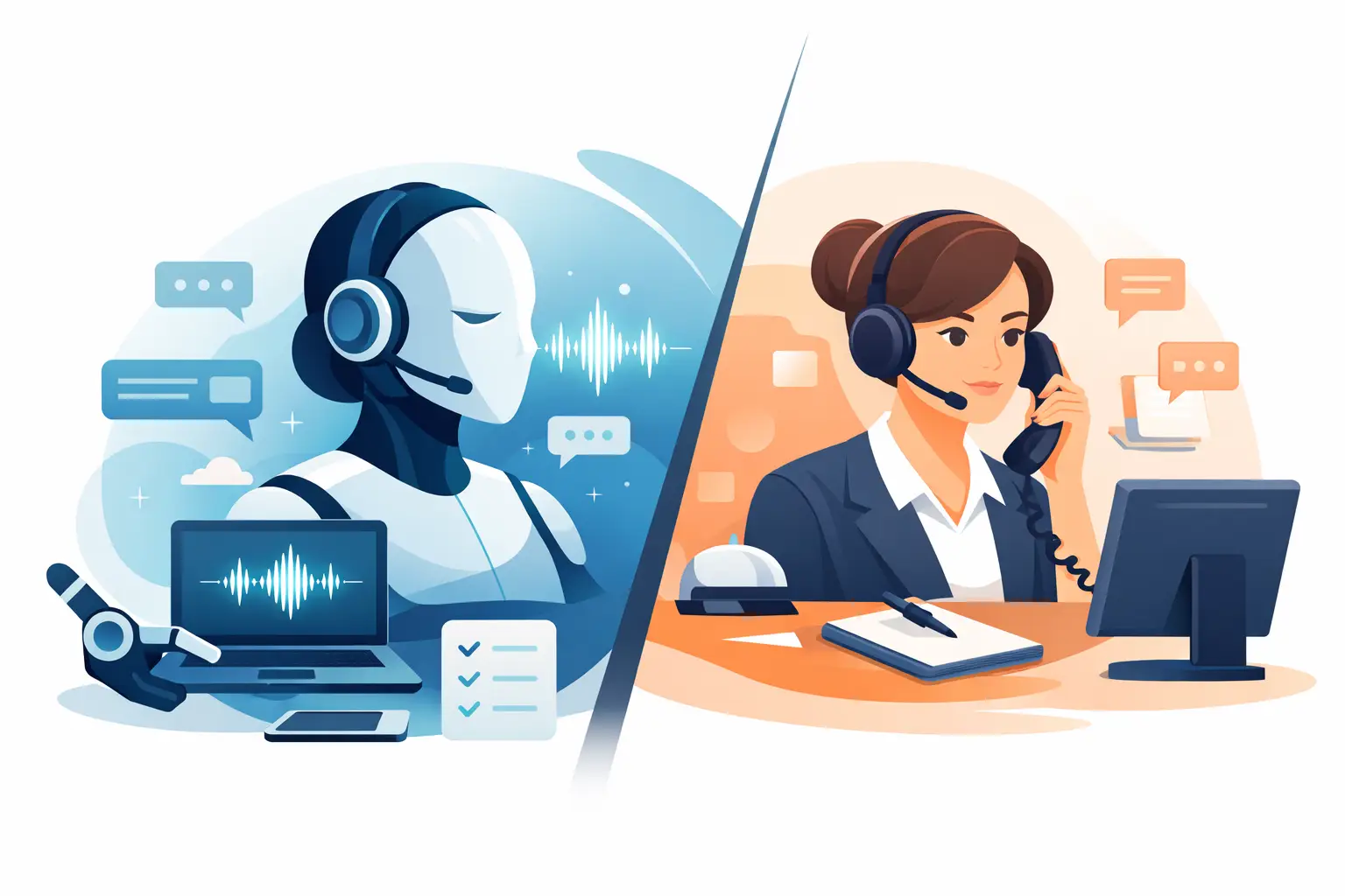 AI Voice Agent vs Receptionist: Who Handles More?