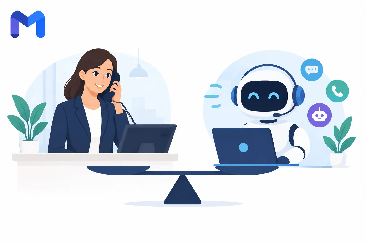 In-House Receptionist vs AI Assistant: What Wins?