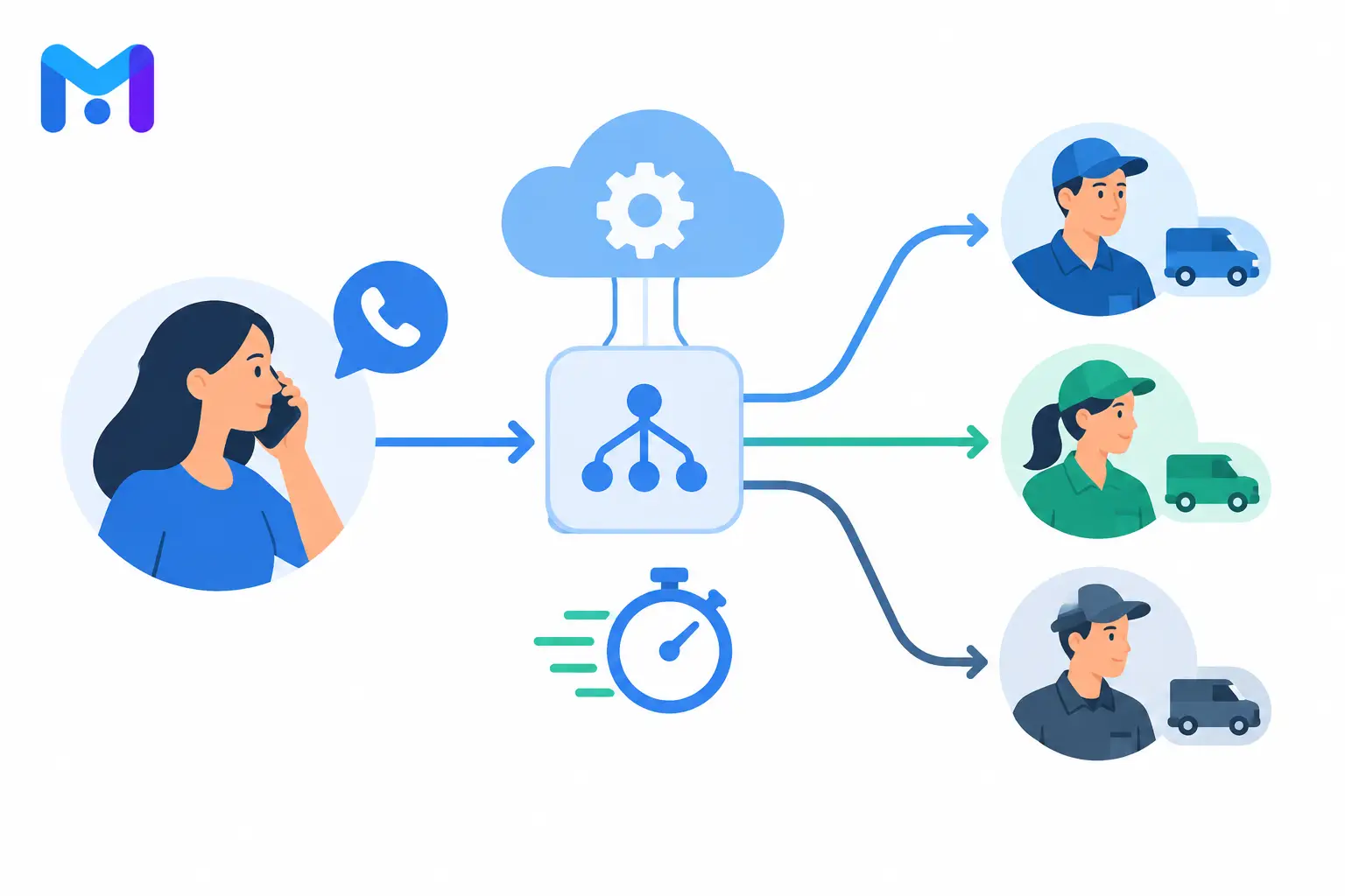 How to Route Service Calls Automatically Fast