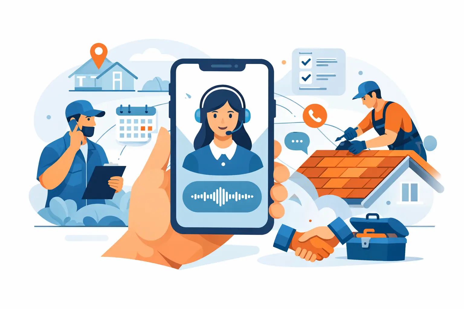 Roofing AI Phone Assistant That Books More Jobs