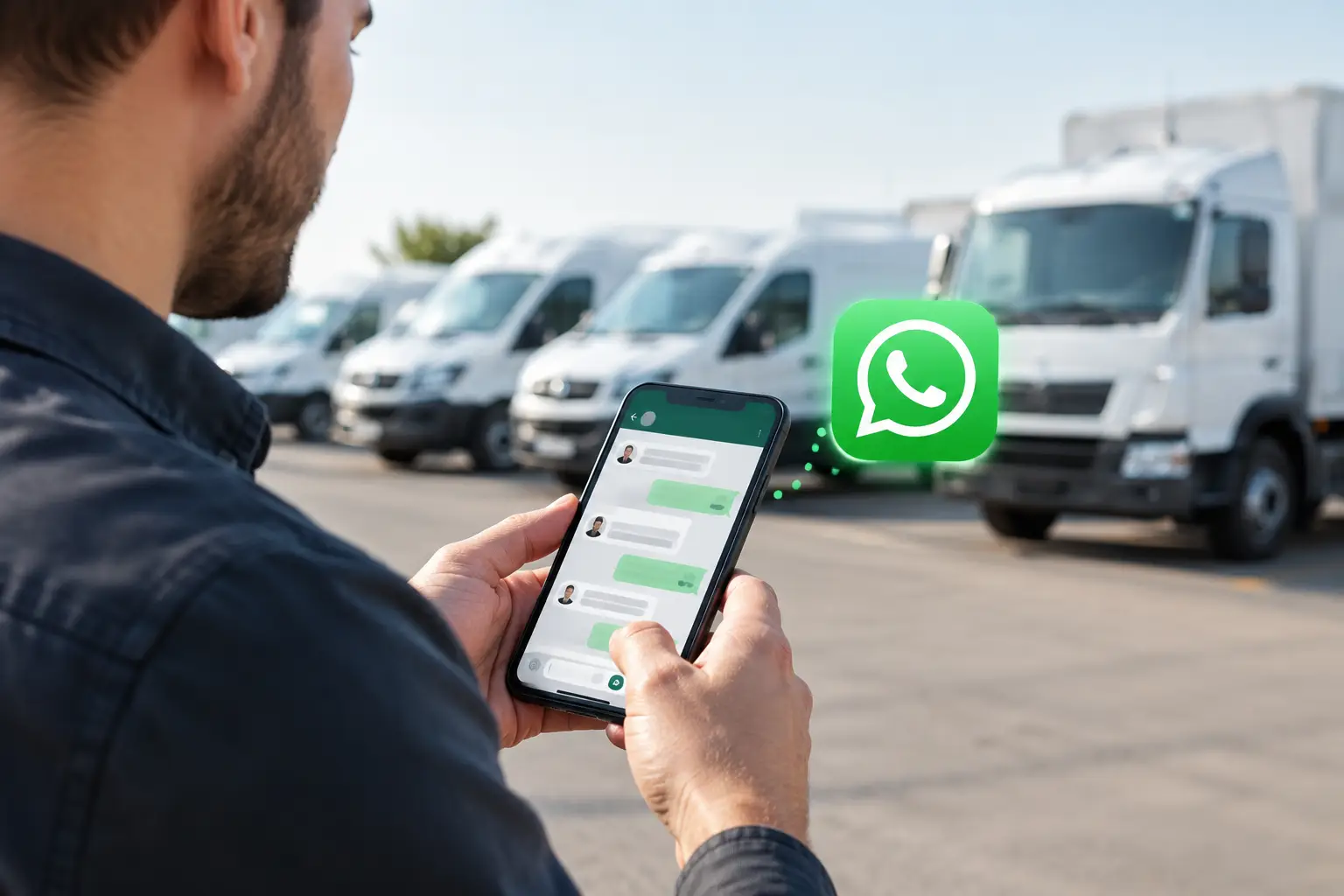 Indicação de condutor por WhatsApp nas frotas