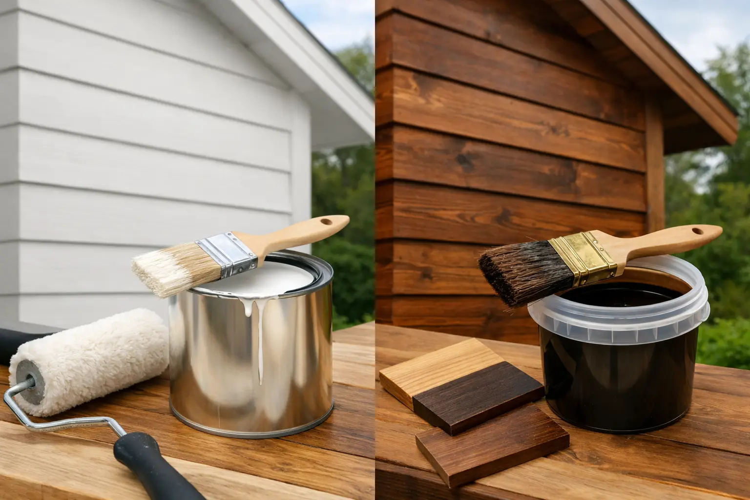 Paint or Stain Exterior Wood?