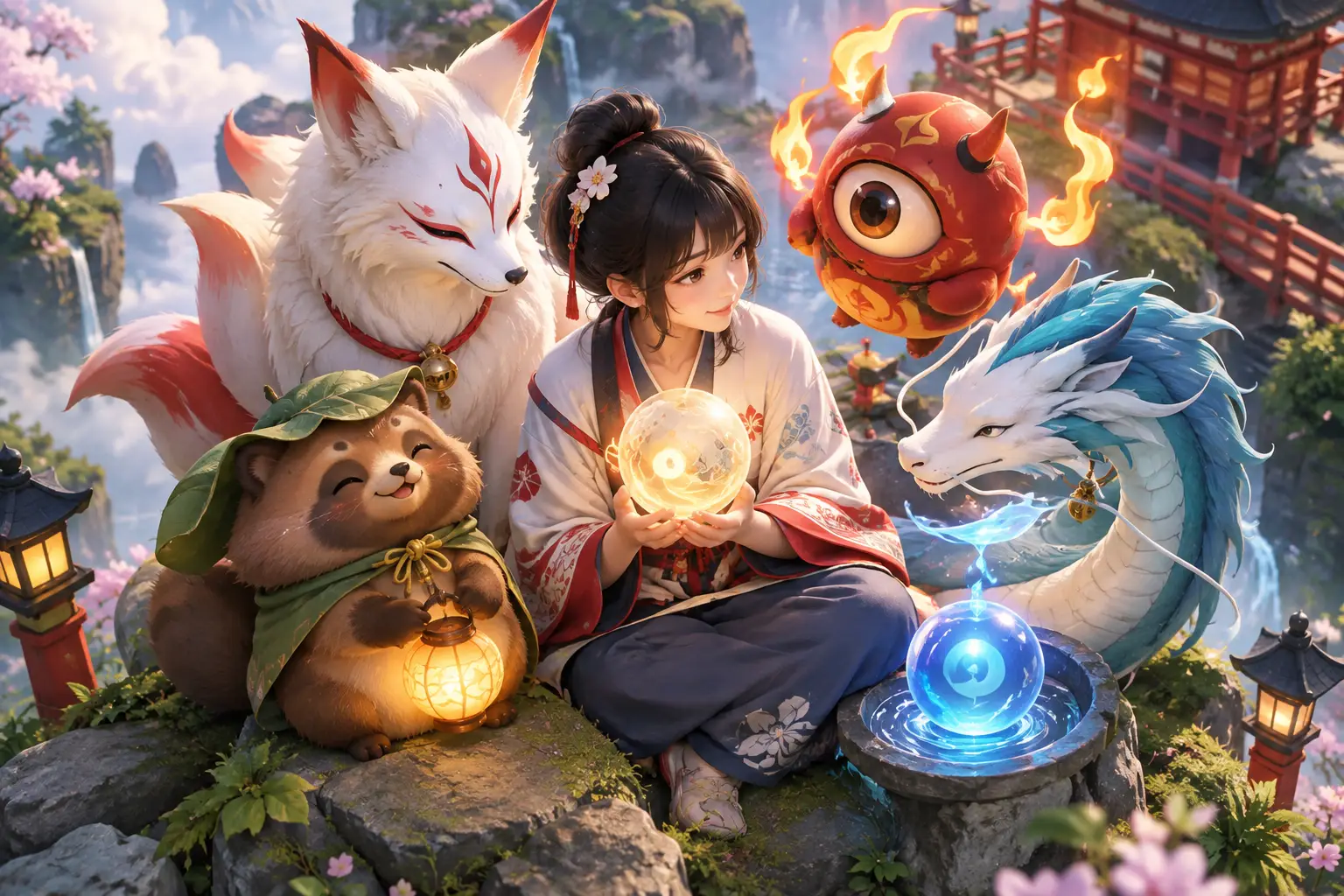 Yokai Spirit Companions and Their Sacred Gifts