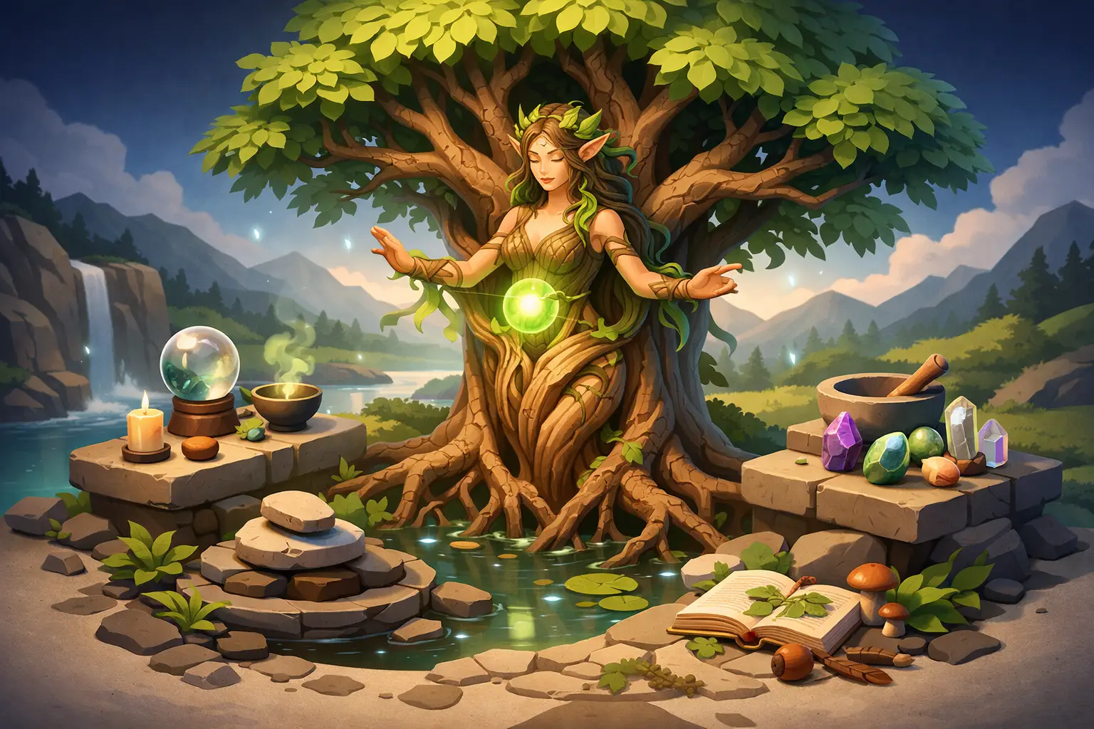 Hamadryad Conjure for Rooted Spiritual Growth