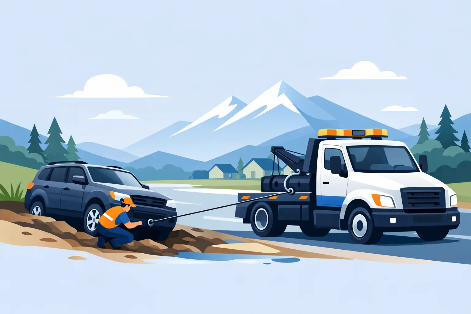 Winch Out Service Gresham for Stuck Vehicles