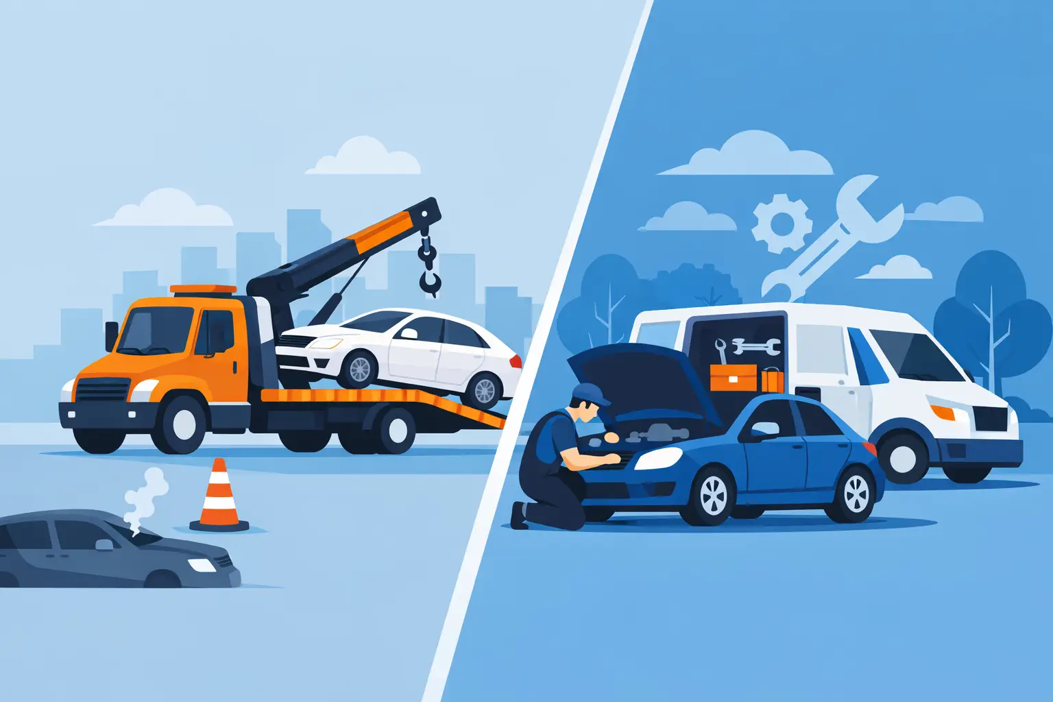 Tow Truck or Mobile Mechanic? Know the Difference