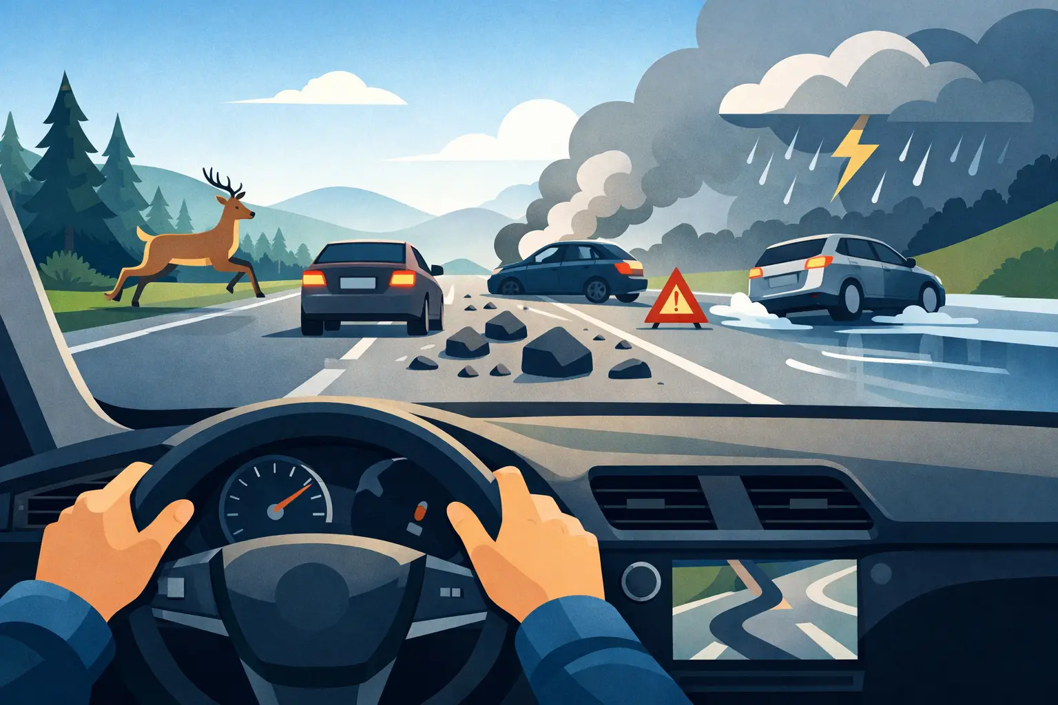 Top Roadside Hazards for Drivers and How to Respond