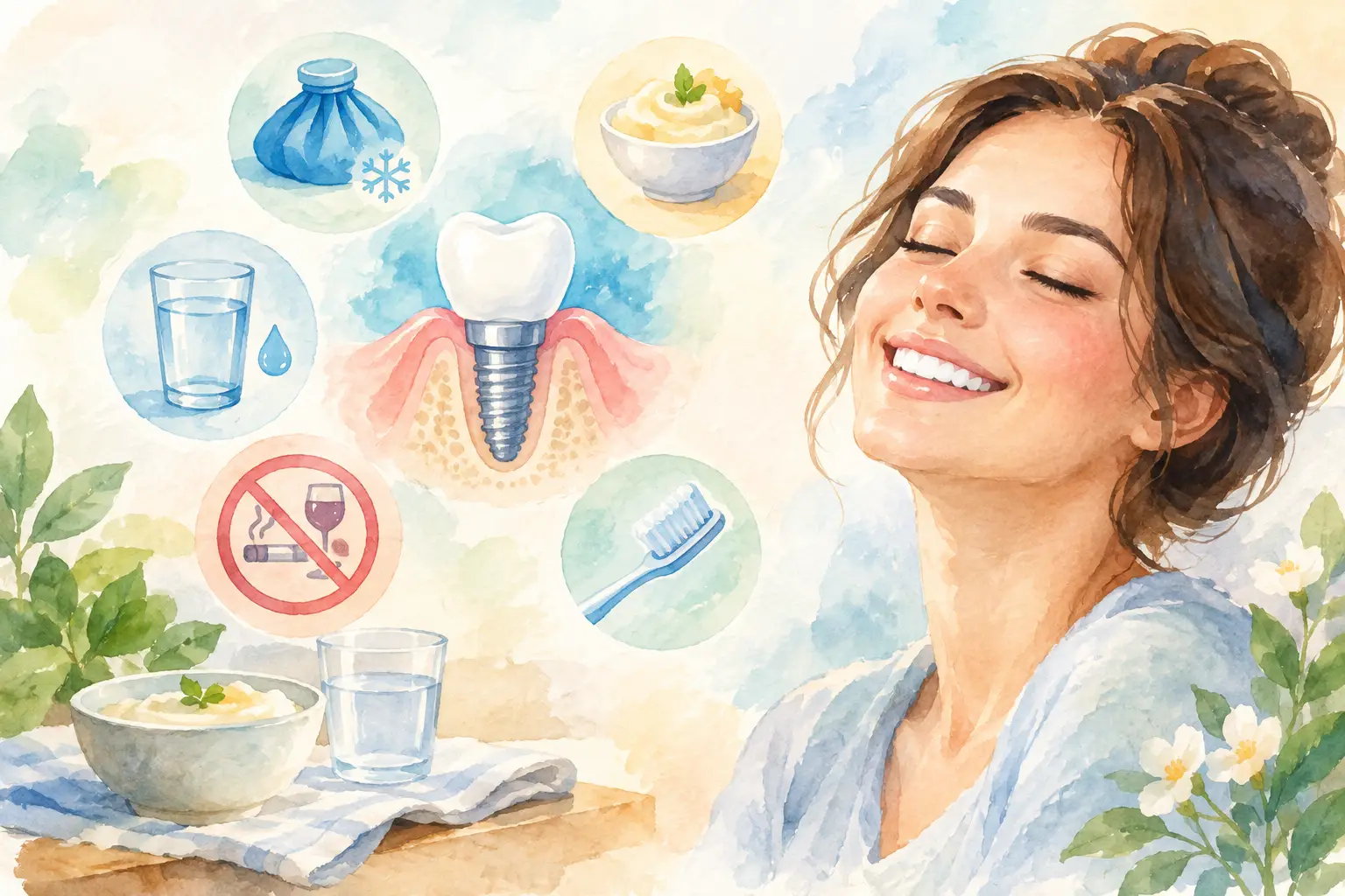 تعليمات بعد الزراعة لالتئام ناجح وابتسامة ثابتة
