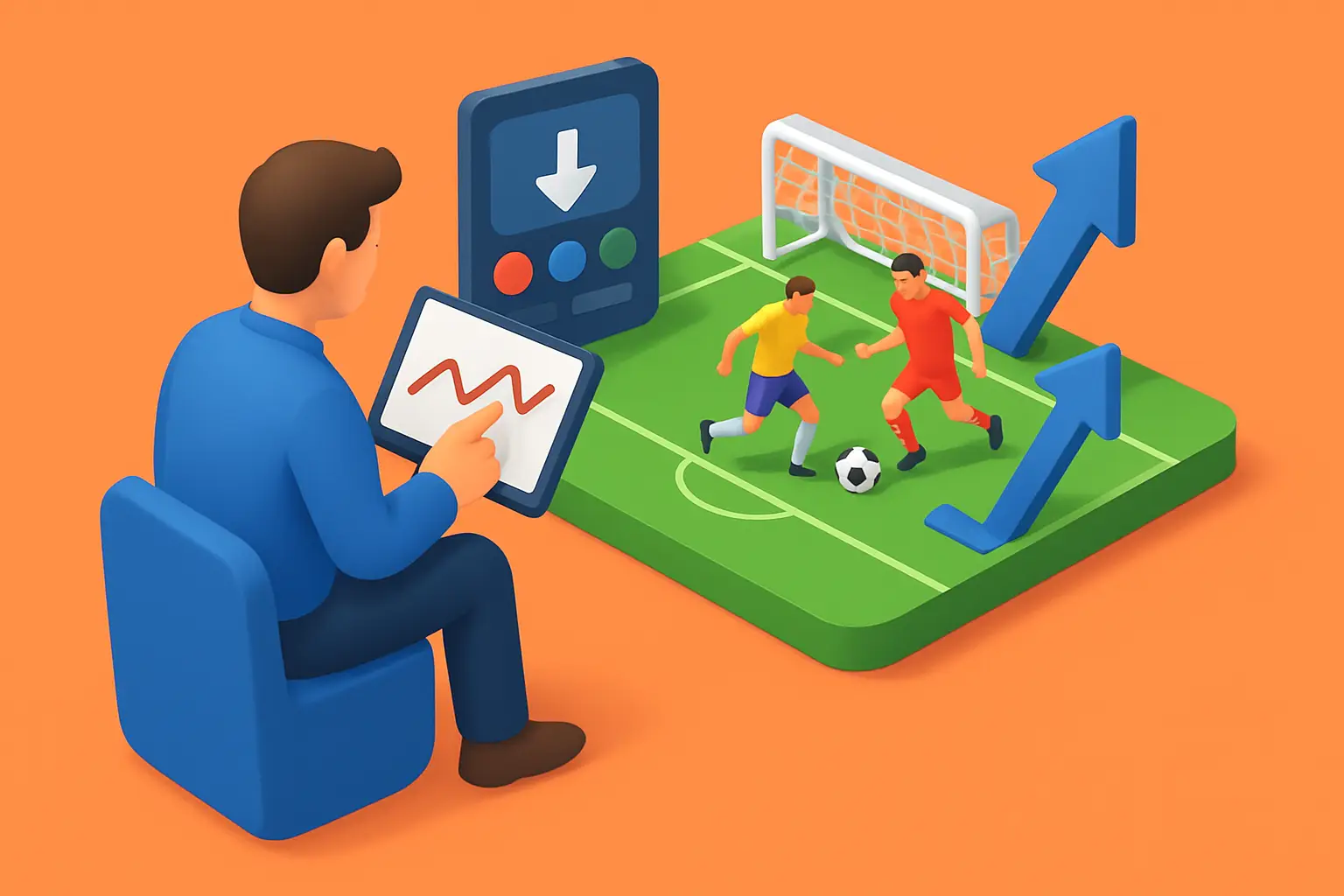 Pressão no futebol ao vivo: o que é e como ler