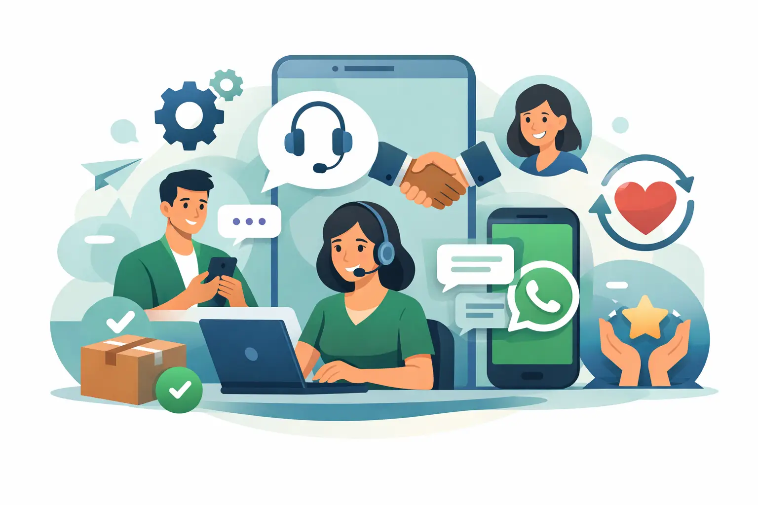 Suporte pós-venda WhatsApp que retém clientes