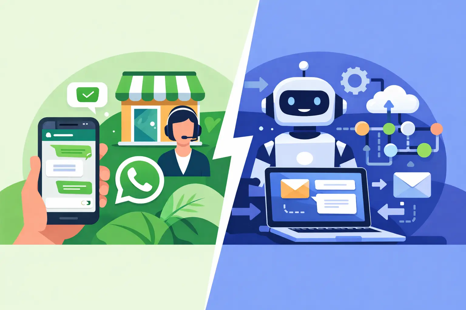 WhatsApp Business vs API oficial automação