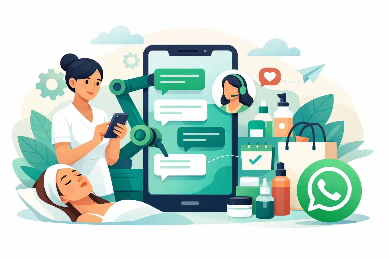 Automação para estética no WhatsApp vende mais