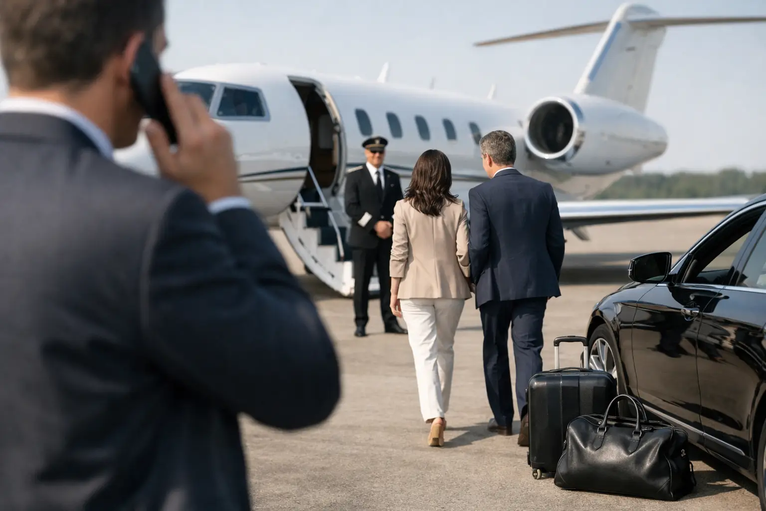 Come richiedere un charter aereo con discrezione
