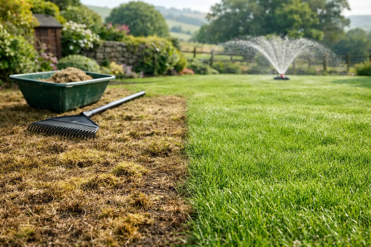 Lawn Recovery After Moss Treatment in Britain