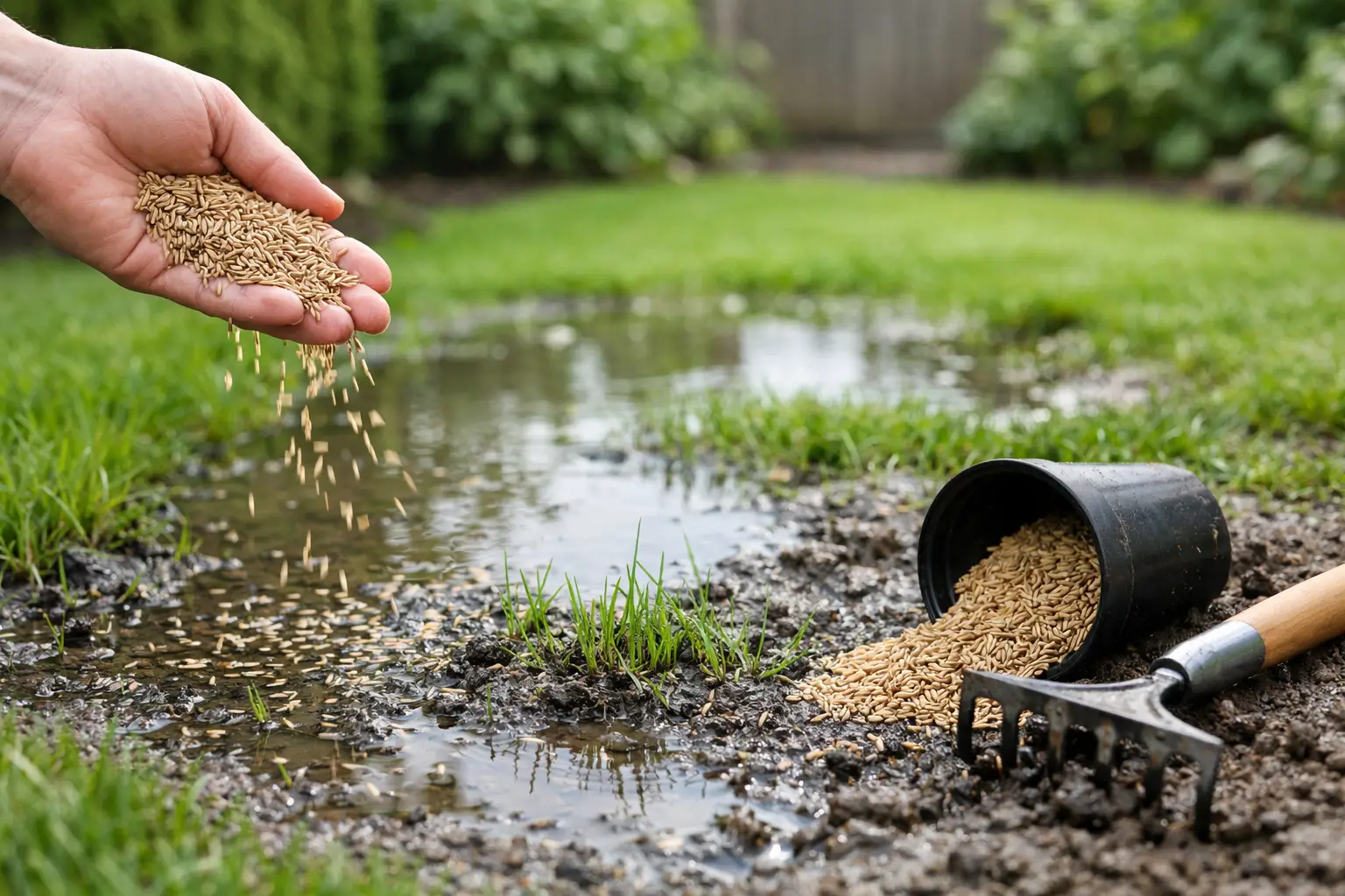 Lawn Seed for Poor Drainage in UK Gardens
