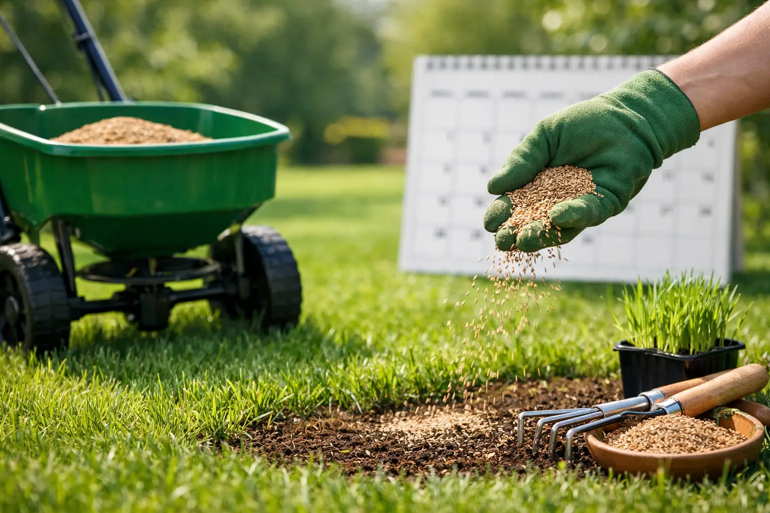 Lawn Overseeding Calendar Guide for UK Lawns