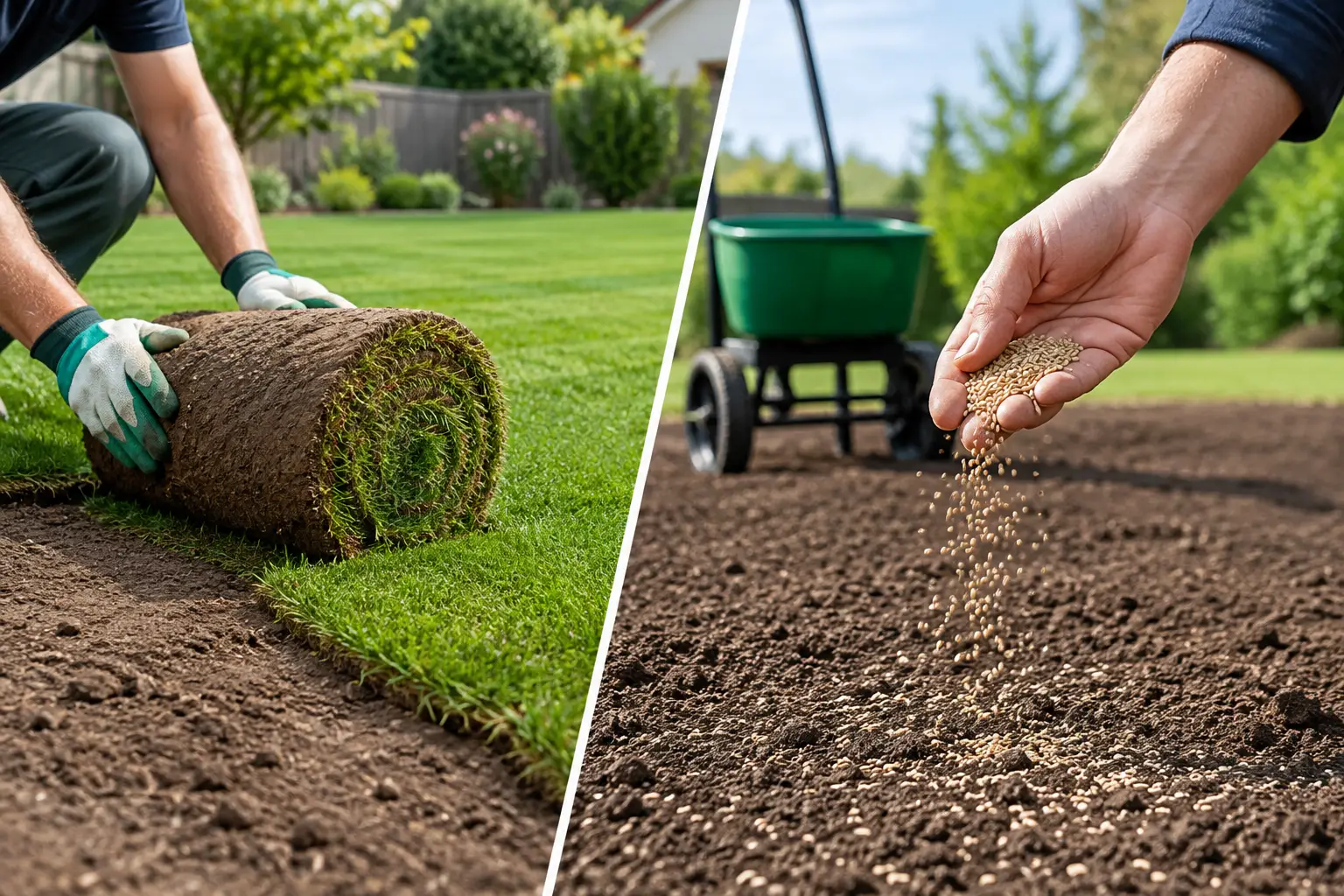 Roll-On Turf Versus Seeding for UK Lawns