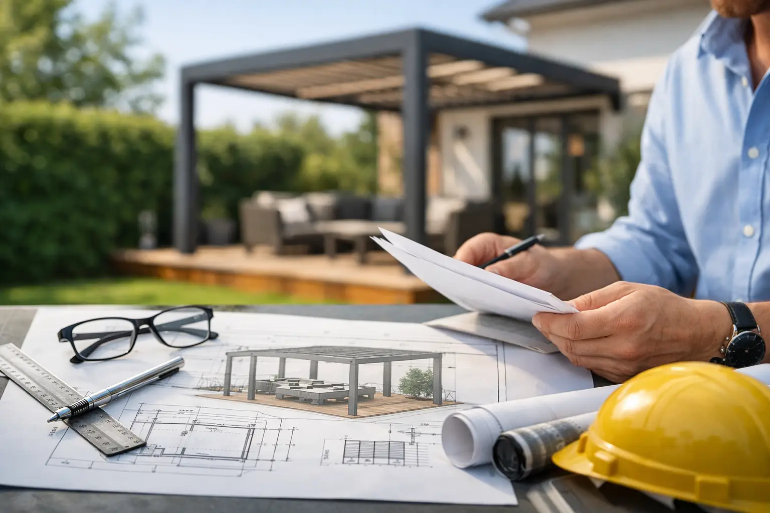 Pergola Genehmigung Plan richtig vorbereiten
