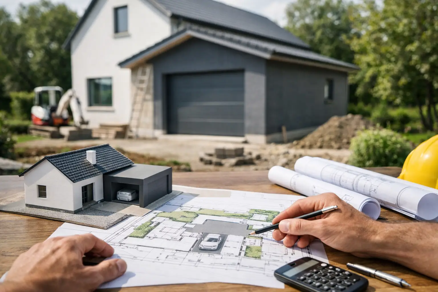 Garage anbauen richtig planen für Haus und Grundstück