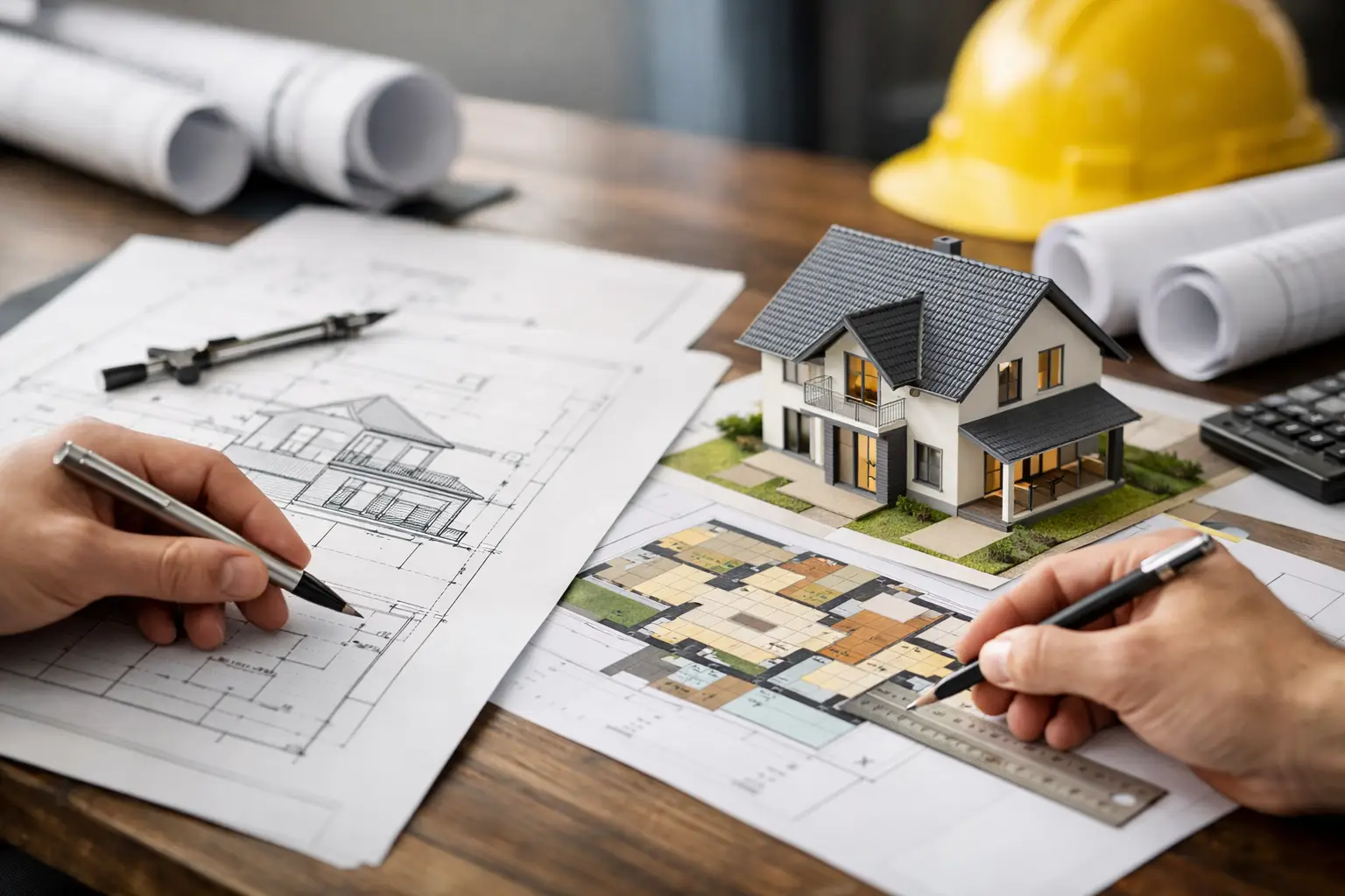 Einreichzeichnung versus Werkplanung beim Hausbau